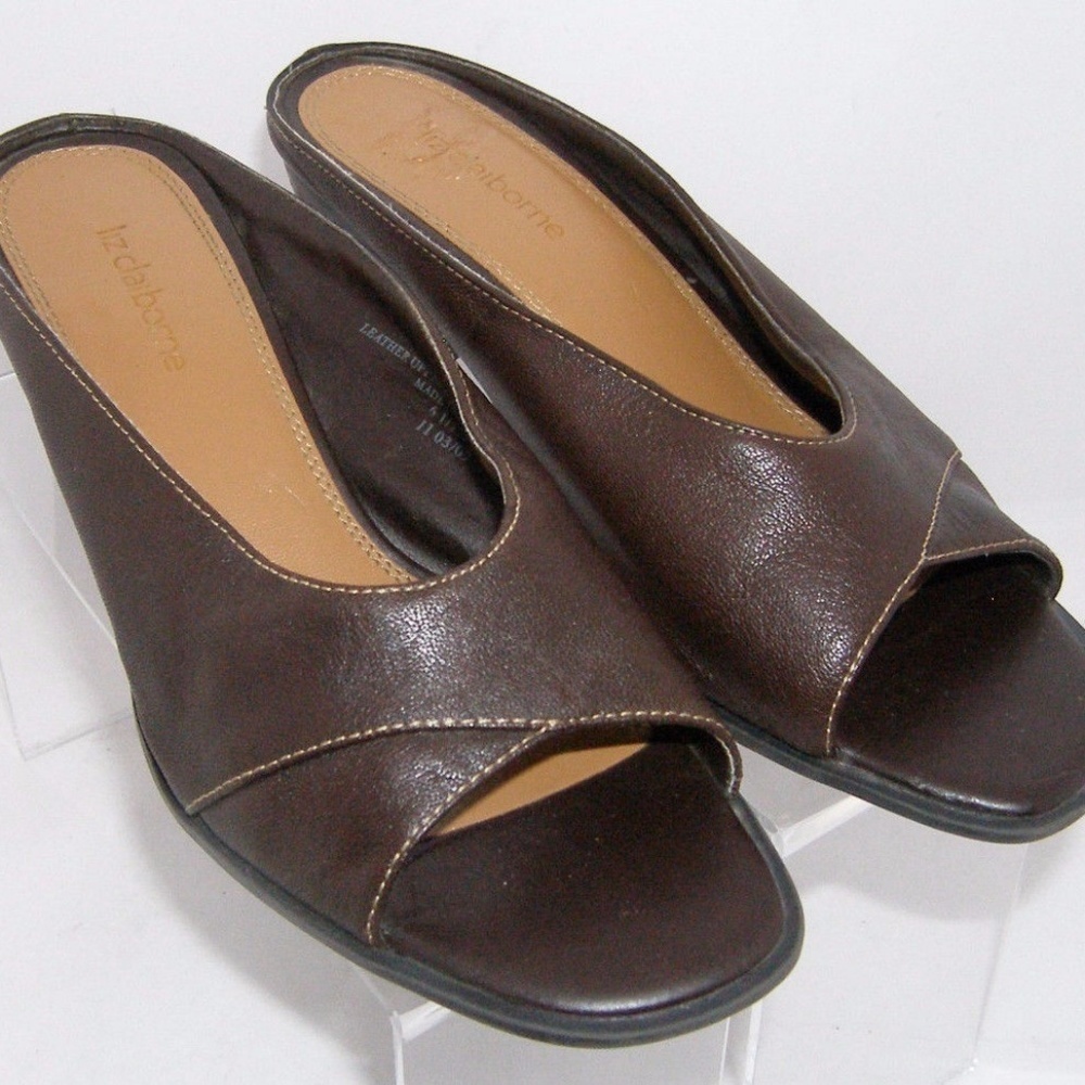 LIZ CLAIBORNE l Twinkle 2 Peep Toe Mule - Picture 1 of 2